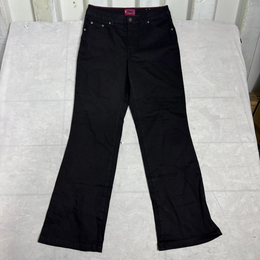 Westport Bootcut Jeans Womens Black Denim Stretch 5-Pocket Design Size 8